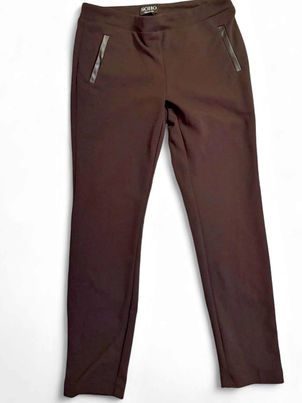 SOHO Women's Straight-Leg Pants in Brown Like New